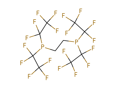 Molecular Structure of 120263-08-3 (Phosphine, 1,2-ethanediylbis[bis(pentafluoroethyl)-)