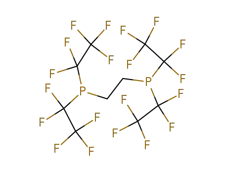 Molecular Structure of 120263-08-3 (Phosphine, 1,2-ethanediylbis[bis(pentafluoroethyl)-)