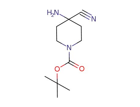 tert-Butyl 4-amino-4-cyanotetrahydro-1(2H)-pyridinecarboxylate