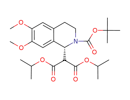 (R)-diisopropyl 2-(2-(tert-butoxycarbonyl)-6,7-dimethoxy-1,2,3,4-tetrahydroisoquinolin-1-yl)malonate