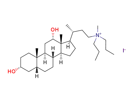 N-(3α,12α-dihydroxy-24-nor-5β-cholan-23-yl) N-methyl-N,N-dipropylammonium iodide