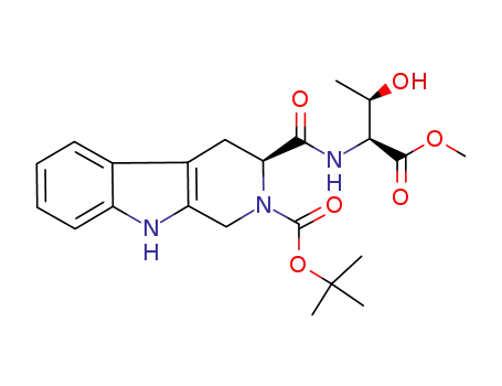 (S)-tert-butyl 3-((2S)-3-hydroxy-1-methoxy-1-oxobutan-2-ylcarbamoyl)-3,4-dihydro-1H-pyrido[3,4-b]indole-2(9H)-carboxylate