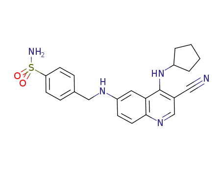 4-({[3-cyano-4-(cyclopentylamino)quinolin-6-yl]amino}methyl)benzenesulfonamide