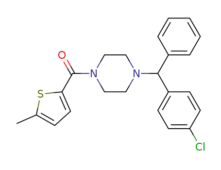 1-[(4-chlorophenyl)(phenyl)methyl]-4-[(5-methyl-2-thienyl)carbonyl]piperazine