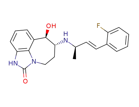 (E)-(6R,7R)-6-{[(R)-3-(2-fluorophenyl)-1-methylprop-2-en-1-yl]amino}-7-hydroxy-4,5,6,7-tetrahydroimidazo[4,5,1-jk][1]benzazepin-2(1H)-one