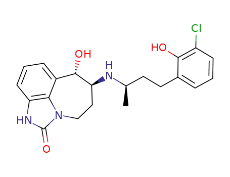 (6S,7S)-6-{[(R)-3-(3-chloro-2-hydroxyphenyl)-1-methylpropyl]amino}-7-hydroxy-4,5,6,7-tetrahydroimidazo[4,5,1-jk][1]benzazepin-2(1H)-one