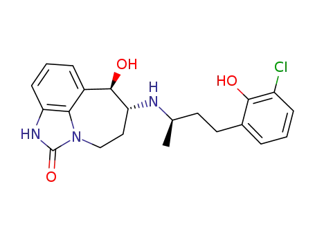 (6R,7R)-6-{[3-(3-chloro-2-hydroxyphenyl)-(1R)-1-methylpropyl]amino}-7-hydroxy-4,5,6,7-tetrahydroimidazo[4,5,1-jk][1]benzazepin-2(1H)-one