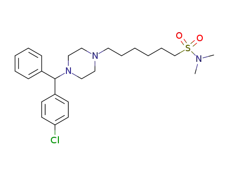 N,N-Dimethyl-6-[4-[(4-chlorophenyl)phenylmethyl]-1-piperazinyl]hexanesulfonamide