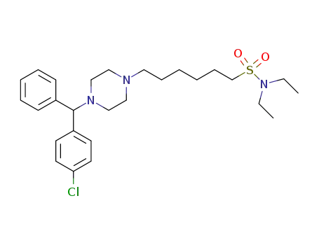 N,N-Diethyl-6-[4-[(4-chlorophenyl)phenylmethyl]-1-piperazinyl]hexanesulfonamide