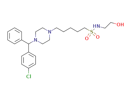 N-(2-hydroxyethyl)-5-[4-[(4-chlorophenyl)phenylmethyl]-1-piperazinyl]pentanesulfonamide