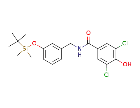 2,6-dichloro-4-[[[[3-[[(1,1-dimethylethyl)dimethylsilyl]oxy]phenyl]methyl]amino]carbonyl]phenol