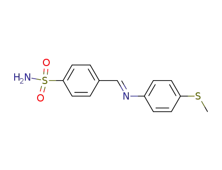4-methylthio-N-(4-sulfamoylbenzylidene)aniline