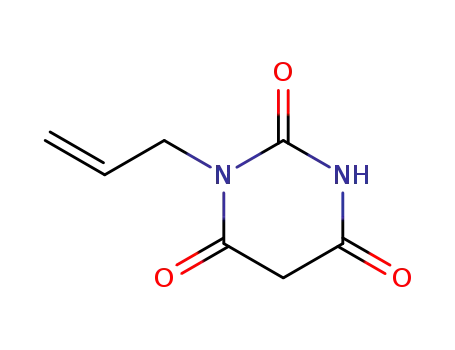 Molecular Structure of 3685-62-9 (1-(prop-2-en-1-yl)pyrimidine-2,4,6(1H,3H,5H)-trione)