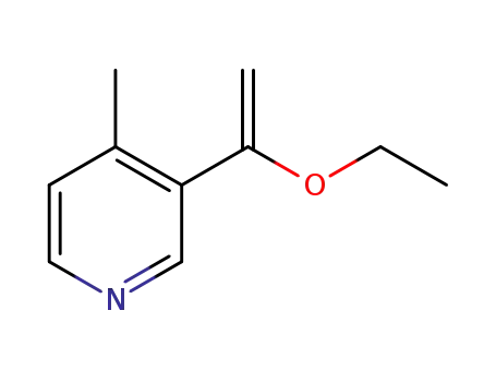 Molecular Structure of 486414-68-0 (3-(1-Ethoxyvinyl)-4-Methylpyridine)