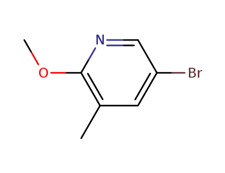 Molecular Structure of 760207-87-2 (5-Bromo-2-methoxy-3-methylpyridine)