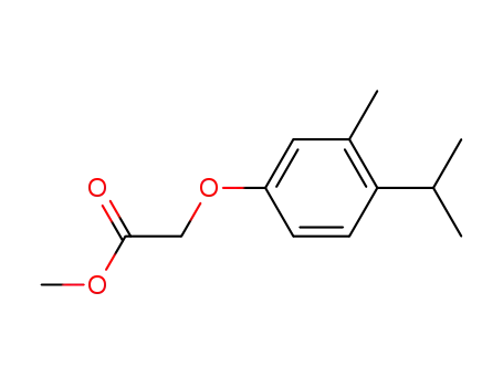 Molecular Structure of 649774-36-7 (Acetic acid, [3-methyl-4-(1-methylethyl)phenoxy]-, methyl ester)