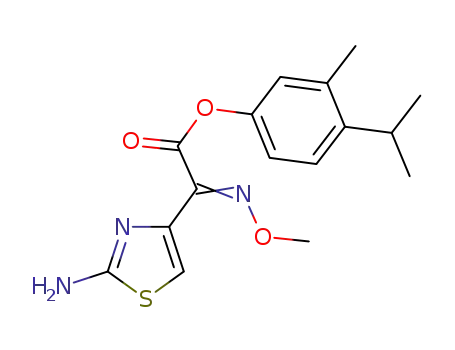 4-isopropyl-3-methylphenyl (2-aminothiazol-4-yl)methoxyiminoacetate