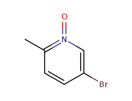 Molecular Structure of 31181-64-3 (Pyridine,5-bromo-2-methyl-, 1-oxide)