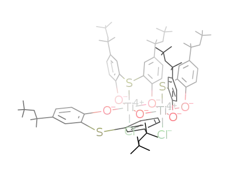 (μ-2,2'-thiobis[4-(1,1,3,3-tetramethylbutyl)phenolato]-κ2O,O)(μ-2,2'-thiobis[4-(1,1,3,3-tetramethylbutyl)phenolato]-κ3O,S,O)(2,2'-thiobis[4-(1,1,3,3-tetramethylbutyl)phenolato]-κ3O,S,O)dichlorodititanium(IV)