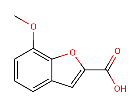 Molecular Structure of 4790-79-8 (7-Methoxybenzofuran-2-carboxylic acid)