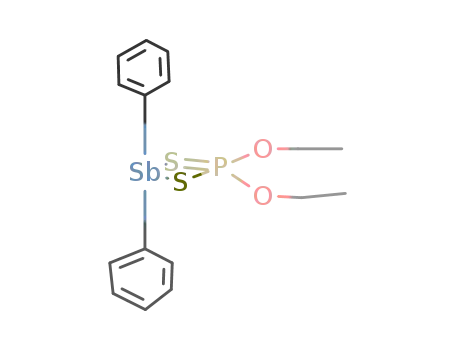 Molecular Structure of 126443-50-3 (4-Oxa-2-thia-3-phospha-1-stibahexane, 3-ethoxy-1,1-diphenyl-,
3-sulfide)
