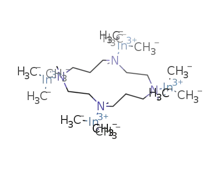 tetrakis(trimethylindium) 1,4,8,11-tetramethyl-1,4,8,11-tetraazacyclotetradecane adduct