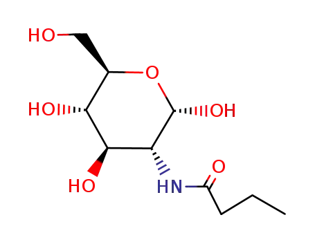 Molecular Structure of 15961-60-1 (2-(butanoylamino)-2-deoxyhexopyranose)