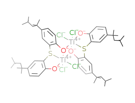 bis(μ-2,2'-thiobis[4-(1,1,3,3-tetramethylbutyl)phenolato]-κ3O,S,O)tetrachlorodititanium(IV)