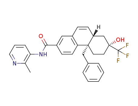 (4βS,7R,8αS)-4β-benzyl-7-hydroxy-N-(2-methylpyridin-3-yl)-7-(trifluoromethyl)-4β,5,6,7,8,8α-hexahydrophenanthrene-2-carboxamide