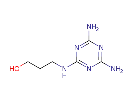 Molecular Structure of 91313-29-0 (1-Propanol, 3-[(4,6-diamino-1,3,5-triazin-2-yl)amino]-)