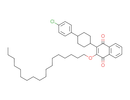 2-octadecanoxy-3-(E-4-(para-chlorophenyl)-cyclohexyl)-1,4-naphthoquinone