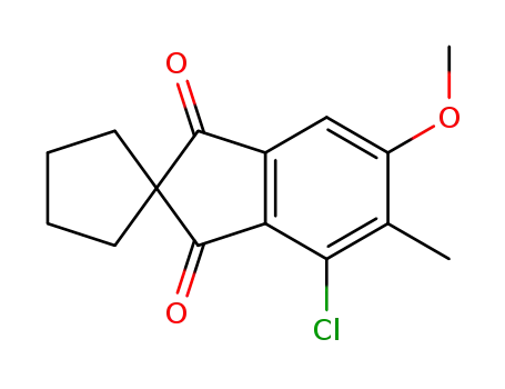 4'-chloro-5'-methyl-6'-methoxyspiro(cyclopentane-1,2'-indan)-1',3'-dione