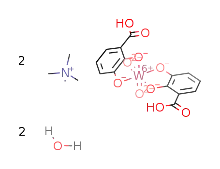 endo,endo-(NMe4)2[WO2(2,3-dihydroxybenzoic acid(2-))2]*2H2O