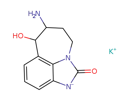 trans-7-amino-6-hydroxy-6,7,8,9-tetrahydro-2H-2,9a-diazabenzo[cd]azulen-1-one potassium salt