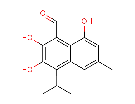 2,3,8-trihydroxy-4-isopropyl-6-methyl-1-naphthaldehyde