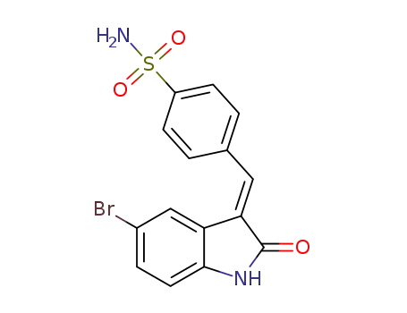 (E)-5-bromo-3-[[4-(sulfamoyl)phenyl]methylene]indolin-2-one
