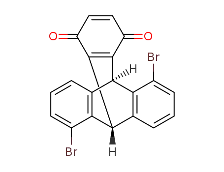 (+/-)-6,11-dibromotriptycene-1,4-quinone