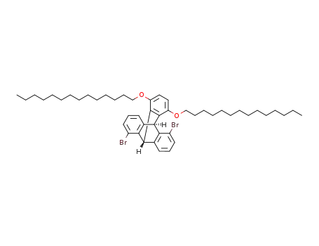 (+/-)-1,6-dibromo-11,14-ditetradecyloxytriptycene