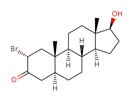 Androstan-3-one, 2-bromo-17-hydroxy-, (2alpha,5alpha,17beta)-