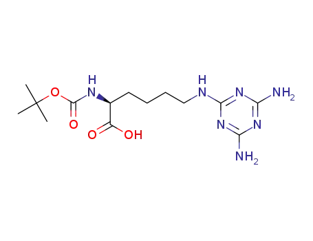 (S)-2-((tert-butoxycarbonyl)amino)-6-((4,6-diamino-1,3,5-triazin-2-yl)amino)hexanoic acid