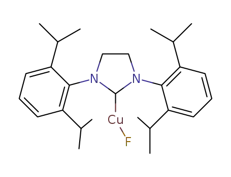 (1,3-bis(2,6-diisopropylphenyl)-4,5-dihydroimidazol-2-ylidene)CuF