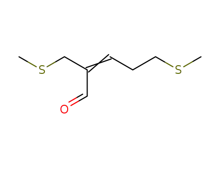 Molecular Structure of 59902-01-1 (5-(methylthio)-2-[(methylthio)methyl]pent-2-enal)