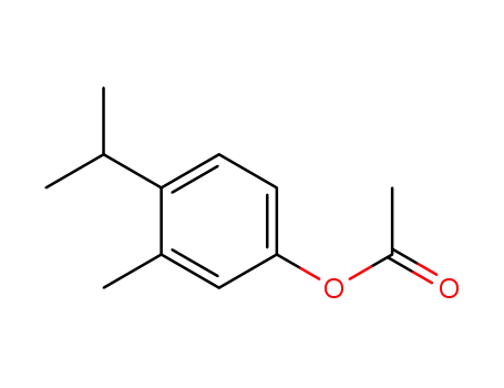 Molecular Structure of 38770-70-6 (Phenol, 3-methyl-4-(1-methylethyl)-, acetate)
