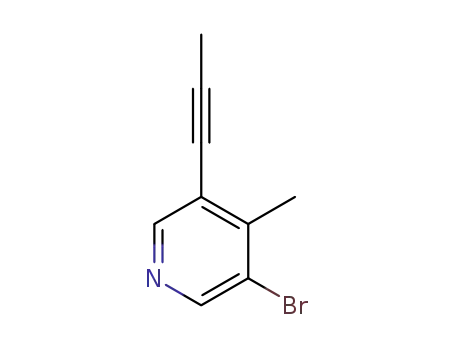 3-bromo-4-methyl-5-(prop-1-ynyl)pyridine