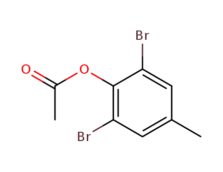 Molecular Structure of 67201-41-6 (Phenol, 2,6-dibromo-4-methyl-, acetate)