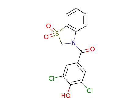 (3,5-dichloro-4-hydroxyphenyl)(1,1-dioxo-1,2-dihydro-3H-1λ6-1,3-benzothiazol-3-yl)methanone