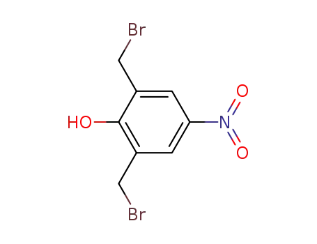 Molecular Structure of 98437-49-1 (Phenol, 2,6-bis(bromomethyl)-4-nitro-)