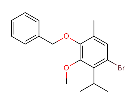 2-(benzyloxy)-5-bromo-4-isopropyl-3-methoxy-1-methylbenzene