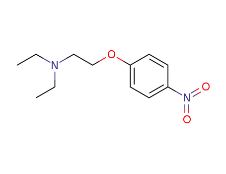 Molecular Structure of 19881-36-8 (diethyl[2-(4-nitrophenoxy)ethyl]amine)