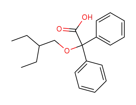 2-(2-Ethylbutoxy)-2,2-diphenylessigsaeure